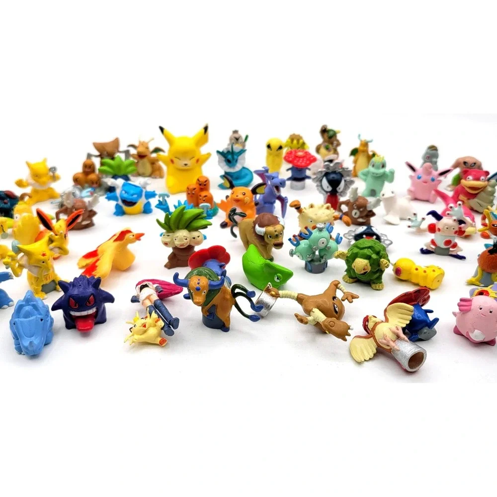 Pokémon‎ Tomy Vintage Figure Toys 66 Lot Mini Figures Nintendo VERY HTF FIGS